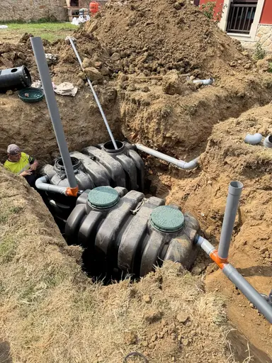 Instalación de fosas sépticas